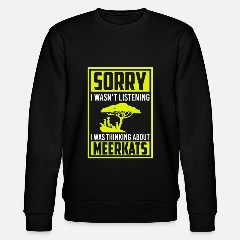 Suricate Mignon Mignon Doux - Sweat bio CHANGER Stanley/Stella Unisexe - noir