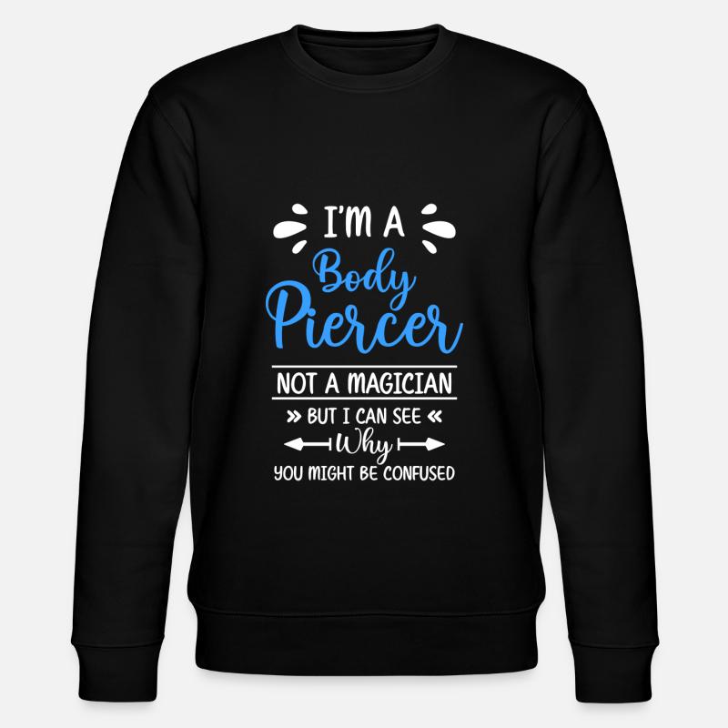 Piercer Körperschmuck Piercingstudio - Stanley/Stella Unisex Bio-Sweatshirt CHANGER - Schwarz