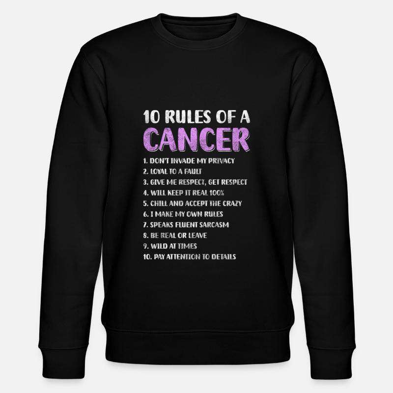 Cancer Planète - Sweat bio CHANGER Stanley/Stella Unisexe - noir