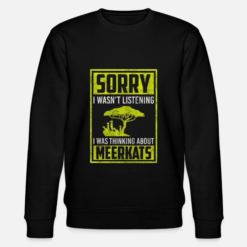 Wilderness transverse stripe mammal - Stanley/Stella CHANGER Unisex Organic Sweatshirt - black