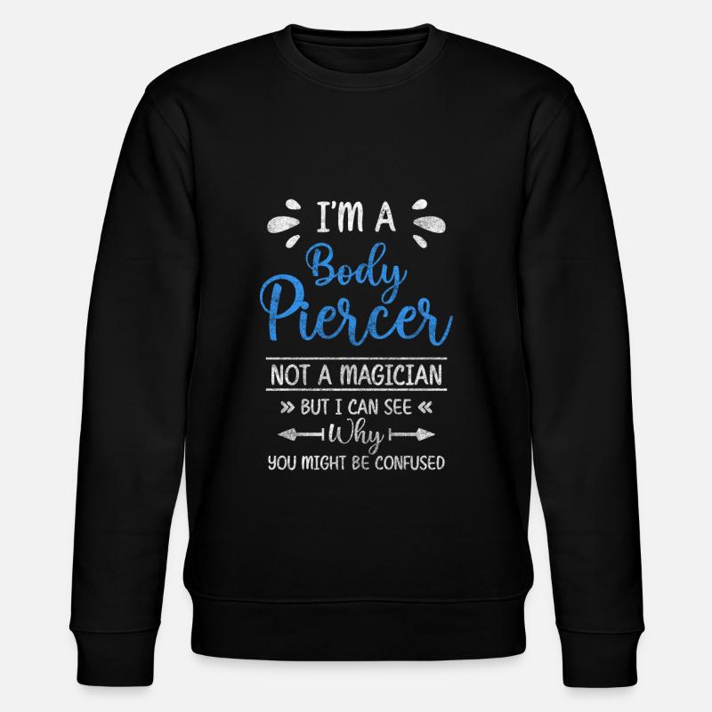 Piercer Stechen Schmerz - Stanley/Stella Unisex Bio-Sweatshirt CHANGER - Schwarz