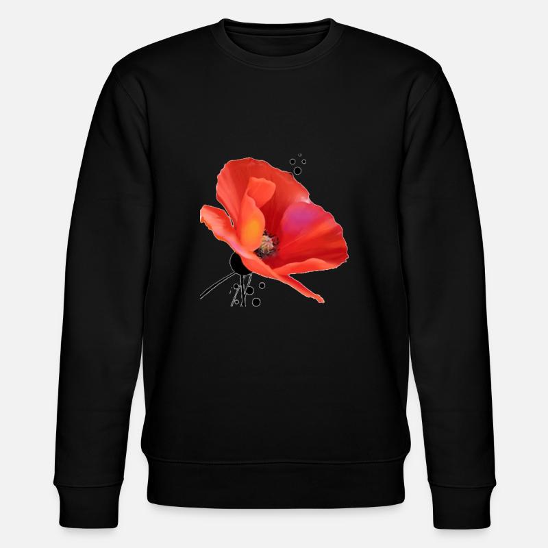 Coquelicot - Sweat bio CHANGER Stanley/Stella Unisexe - noir