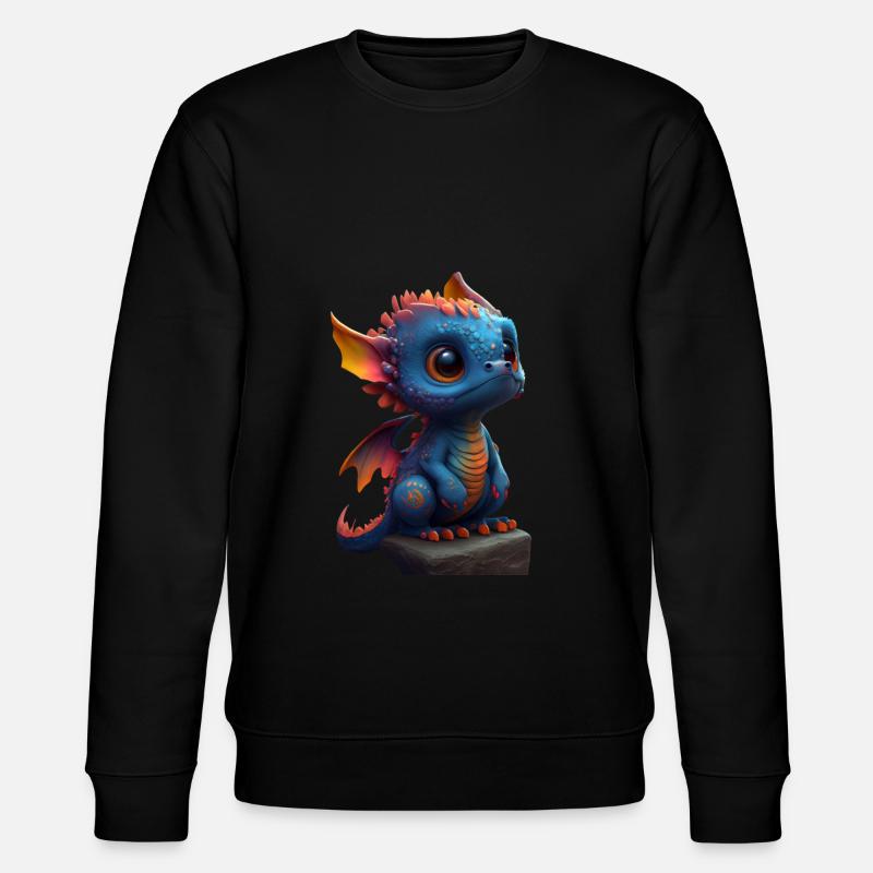 Petit dragon mignon 4 - Sweat bio CHANGER Stanley/Stella Unisexe - noir