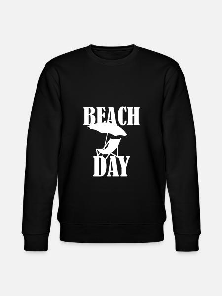 Beach Day deckchair - Stanley/Stella CHANGER Unisex Organic Sweatshirt - black