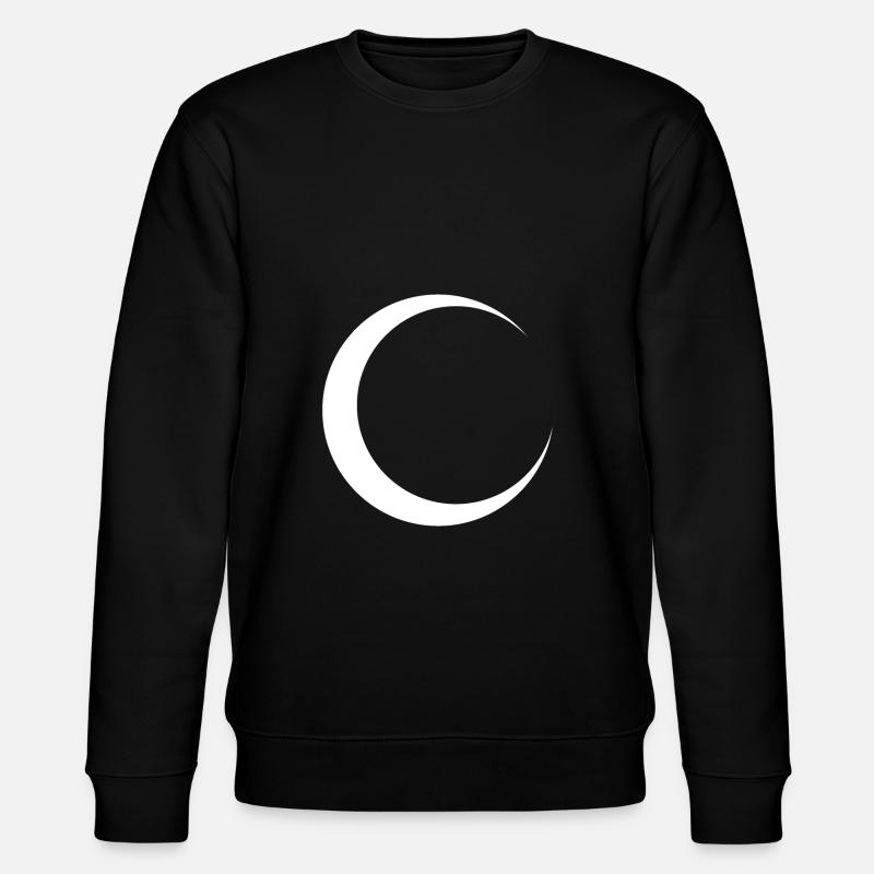 crescent - Stanley/Stella CHANGER Unisex Organic Sweatshirt - black