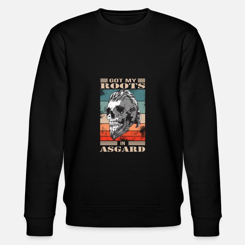 Wikinger - Stanley/Stella Unisex Bio-Sweatshirt CHANGER  - Schwarz