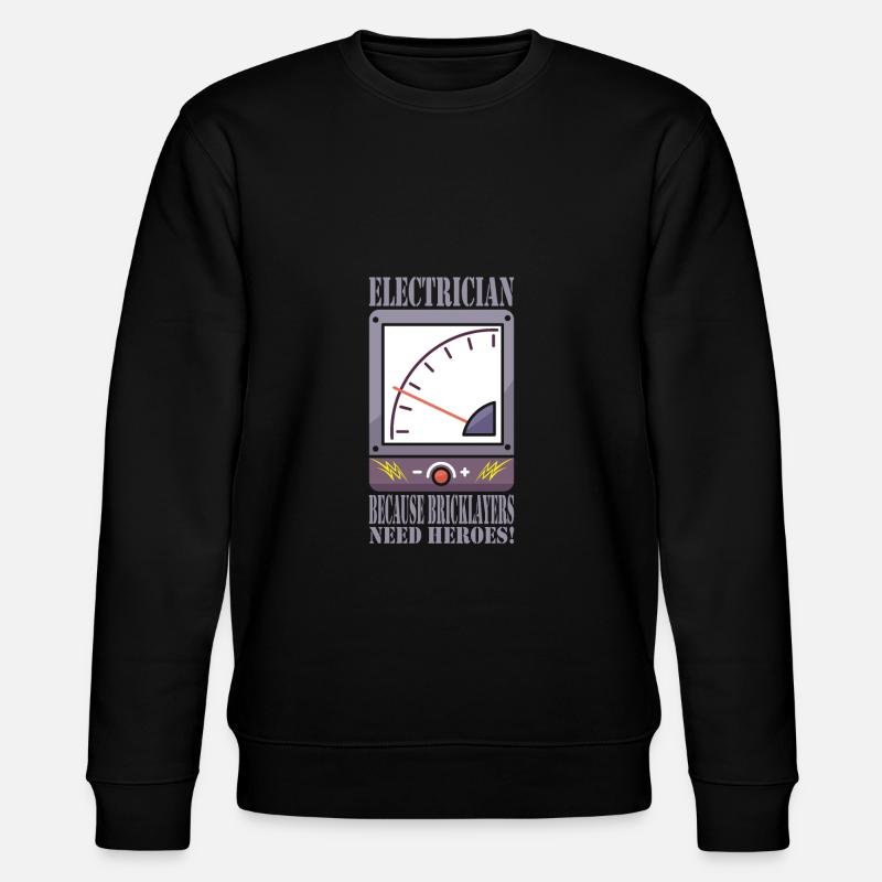 Elektriker - Stanley/Stella Unisex Bio-Sweatshirt CHANGER  - Schwarz
