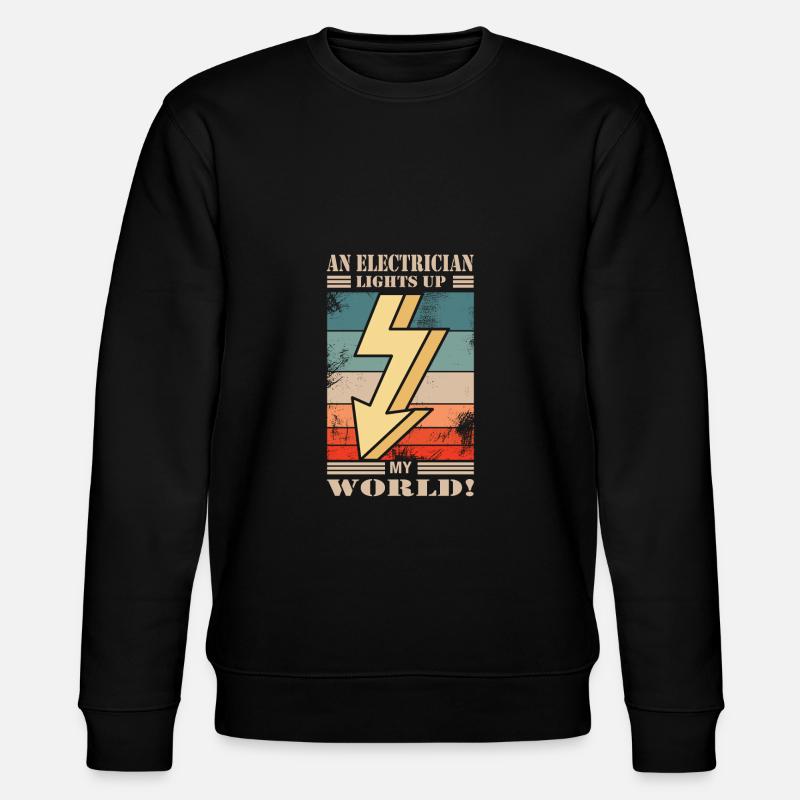 Elektriker - Stanley/Stella Unisex Bio-Sweatshirt CHANGER  - Schwarz