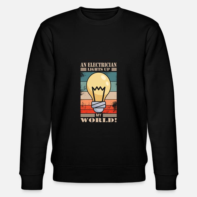 Elektriker - Stanley/Stella Unisex Bio-Sweatshirt CHANGER  - Schwarz