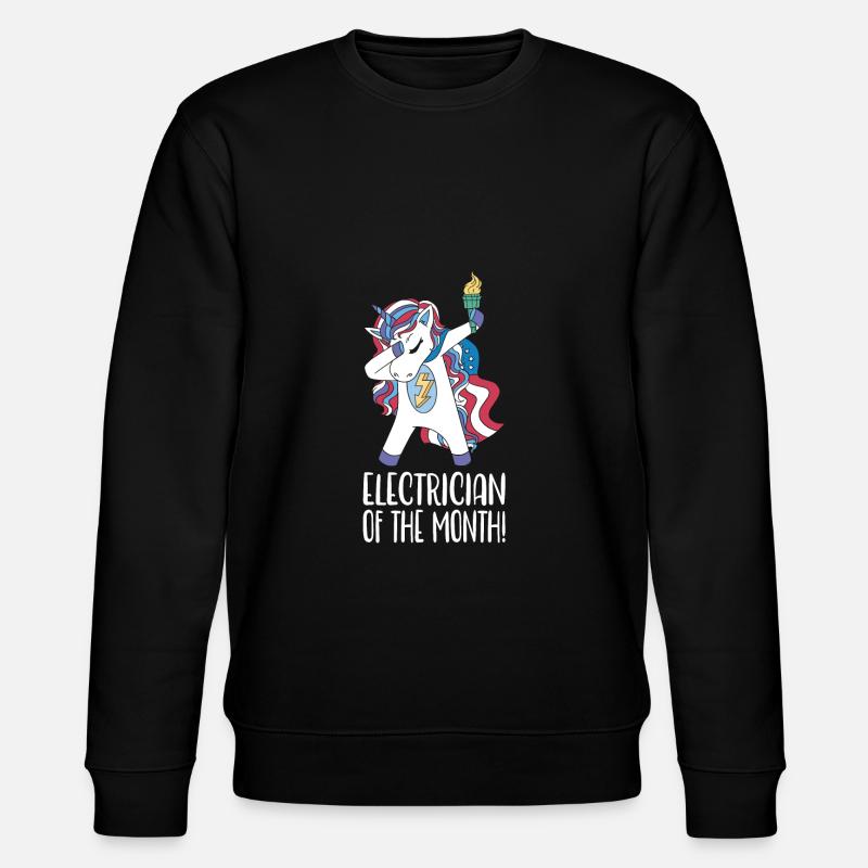 Elektriker - Stanley/Stella Unisex Bio-Sweatshirt CHANGER  - Schwarz