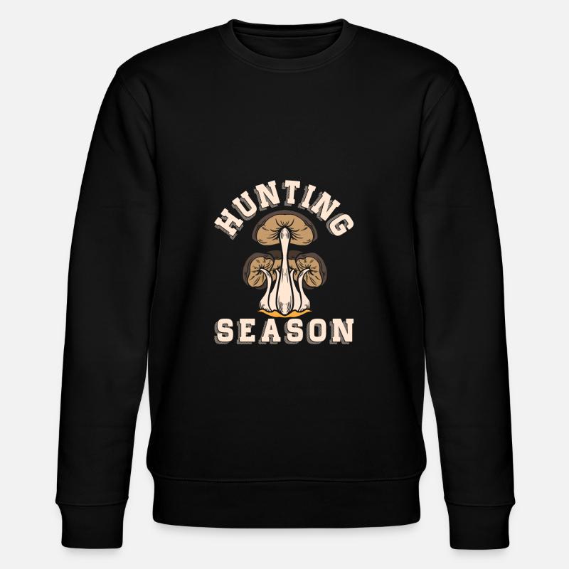 Mushroom picking - Stanley/Stella CHANGER Unisex Organic Sweatshirt - black