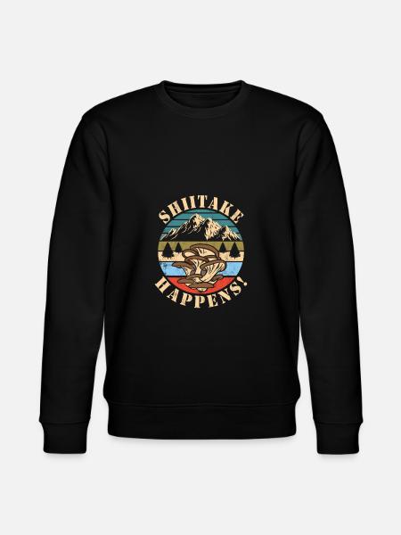 Mushroom picking - Stanley/Stella CHANGER Unisex Organic Sweatshirt - black