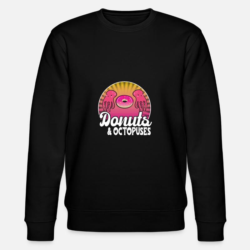 Oktopus - Stanley/Stella Unisex Bio-Sweatshirt CHANGER  - Schwarz