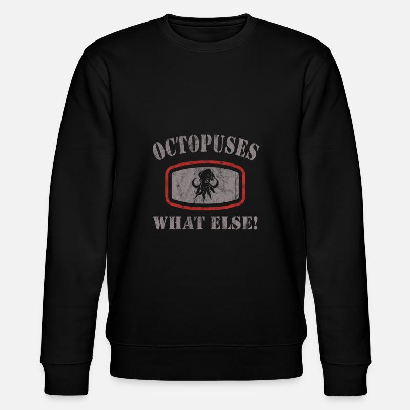 Oktopus - Stanley/Stella Unisex Bio-Sweatshirt CHANGER - Schwarz