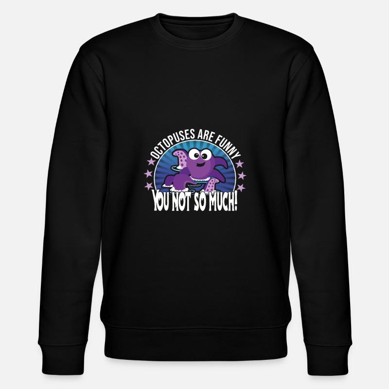 Oktopus - Stanley/Stella Unisex Bio-Sweatshirt CHANGER - Schwarz