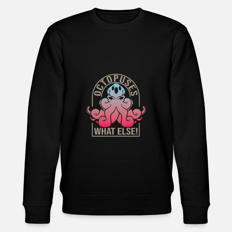 Oktopus - Stanley/Stella Unisex Bio-Sweatshirt CHANGER - Schwarz