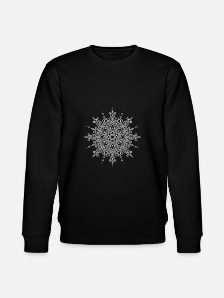 Fleur Mandala - Sweat bio CHANGER Stanley/Stella Unisexe - noir