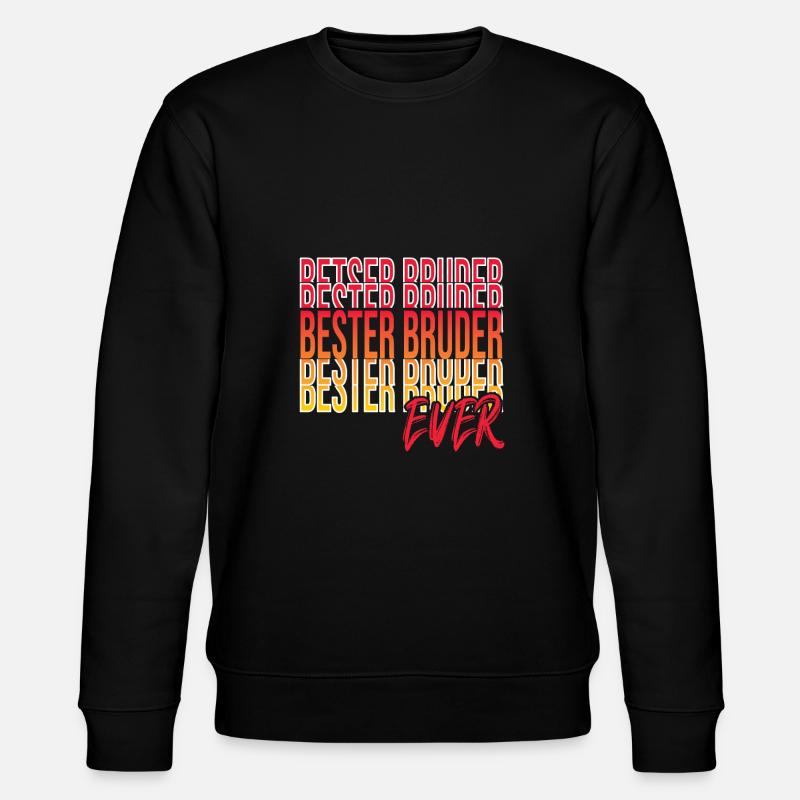 Bester Bruder - Stanley/Stella Unisex Bio-Sweatshirt CHANGER  - Schwarz