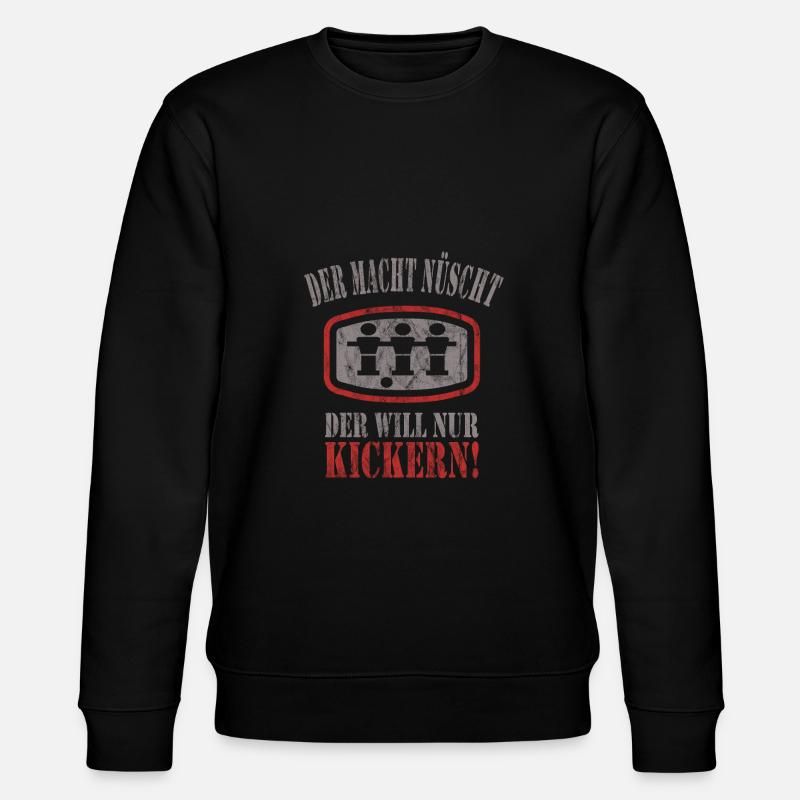Tischfussball - Stanley/Stella Unisex Bio-Sweatshirt CHANGER  - Schwarz