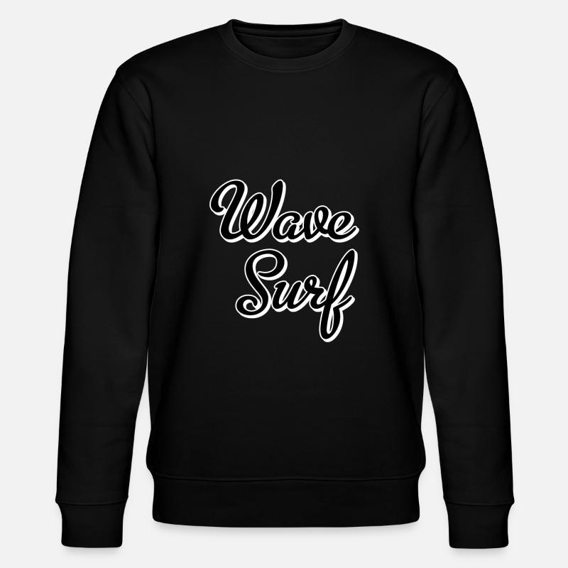 Wave Surf - Stanley/Stella Unisex Bio-Sweatshirt CHANGER  - Schwarz
