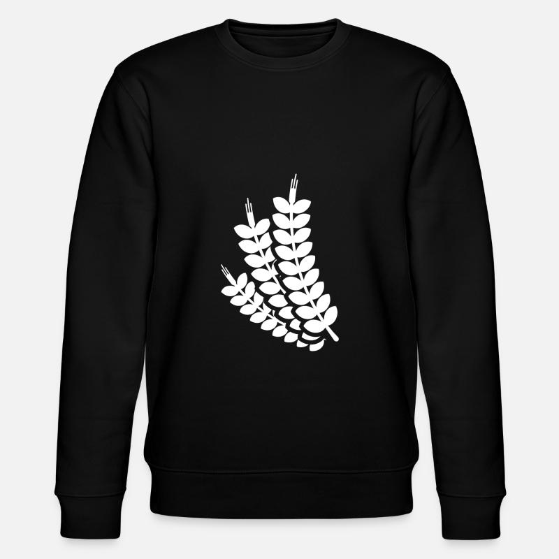 Weizen Ähre - Stanley/Stella Unisex Bio-Sweatshirt CHANGER - Schwarz