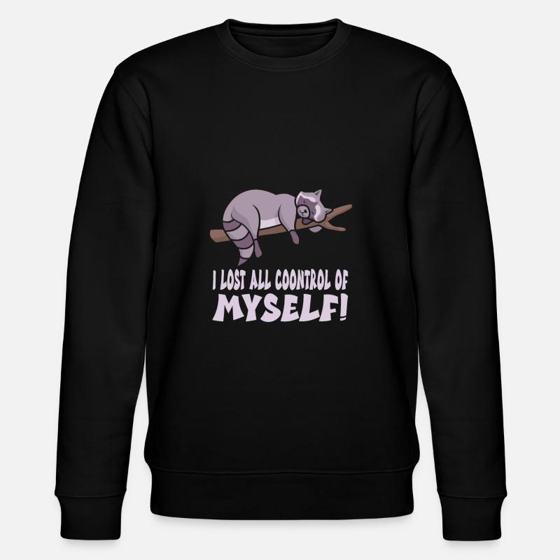 Waschbär - Stanley/Stella Unisex Bio-Sweatshirt CHANGER  - Schwarz