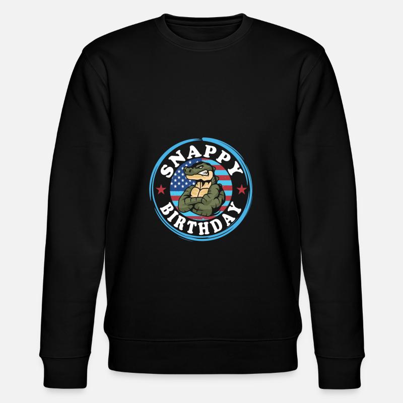 Echse Gator - Stanley/Stella Unisex Bio-Sweatshirt CHANGER  - Schwarz