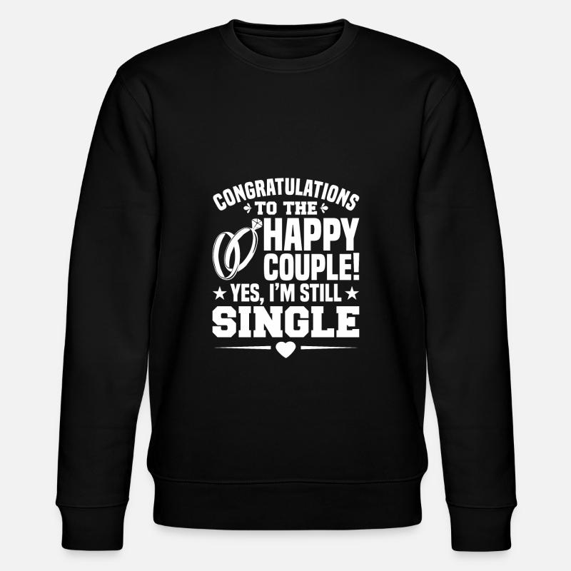 Hochzeit - Stanley/Stella Unisex Bio-Sweatshirt CHANGER  - Schwarz
