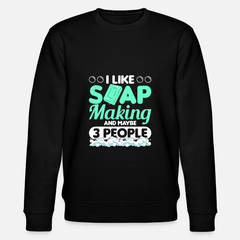 Making soap - Stanley/Stella CHANGER Unisex Organic Sweatshirt - black