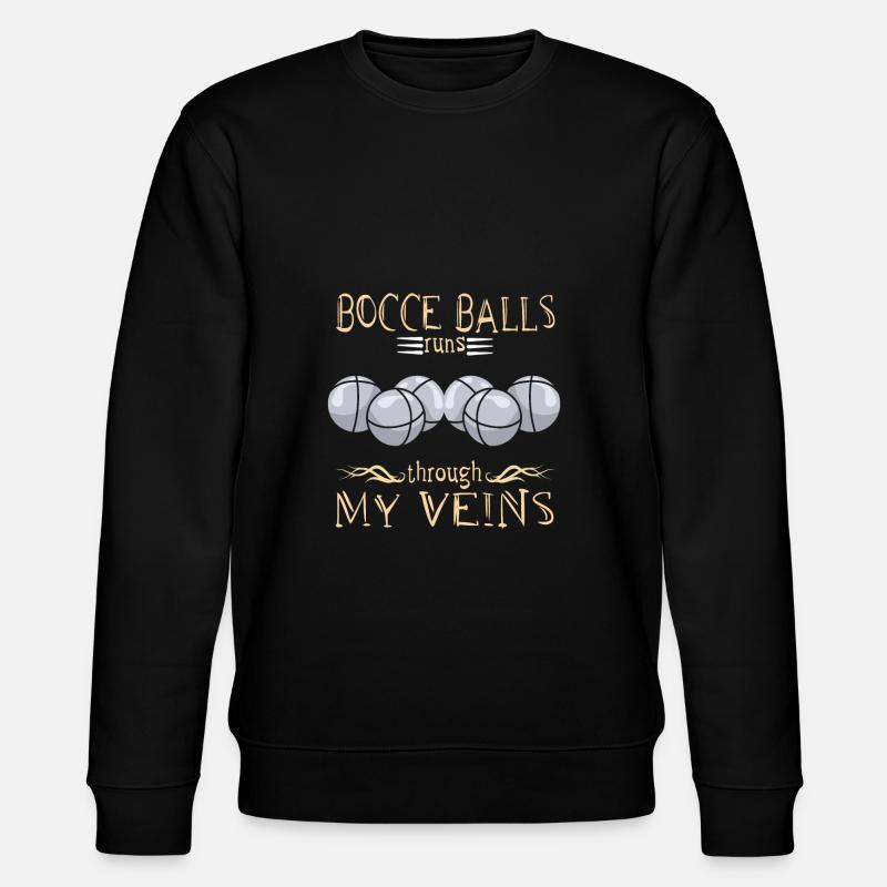 Bocce - Stanley/Stella Unisex Bio-Sweatshirt CHANGER  - Schwarz