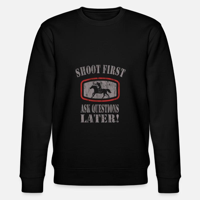 Horseback Archery - Stanley/Stella Unisex Bio-Sweatshirt CHANGER  - Schwarz