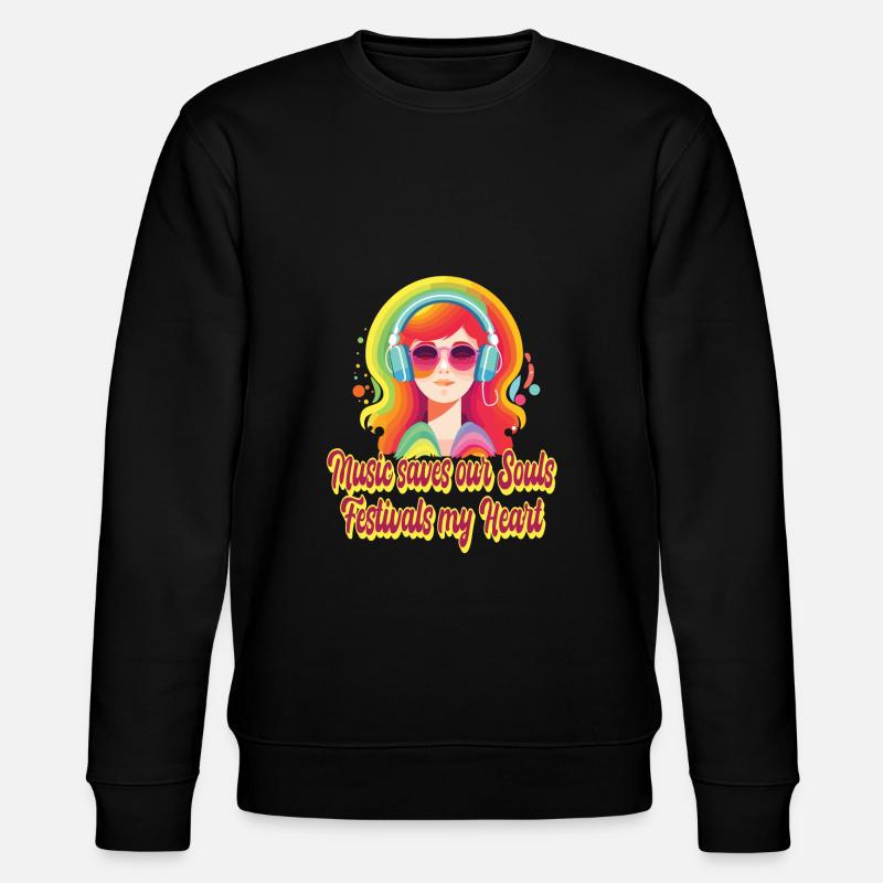 Festival - Stanley/Stella Unisex Bio-Sweatshirt CHANGER  - Schwarz