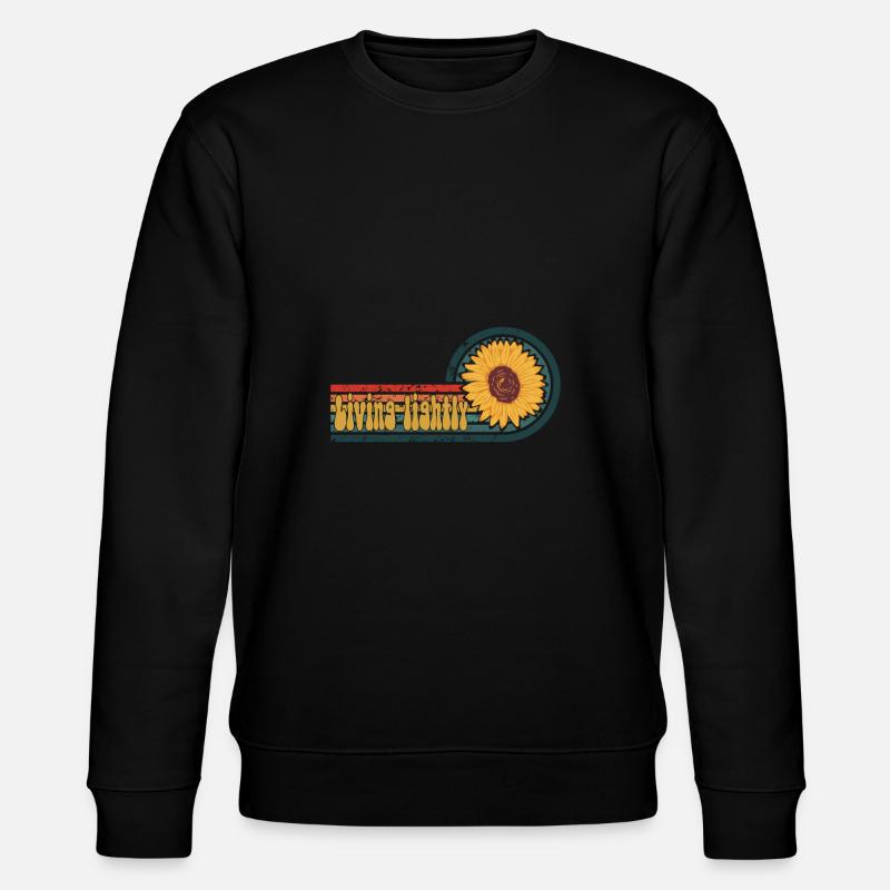 Hippie - Stanley/Stella Unisex Bio-Sweatshirt CHANGER  - Schwarz