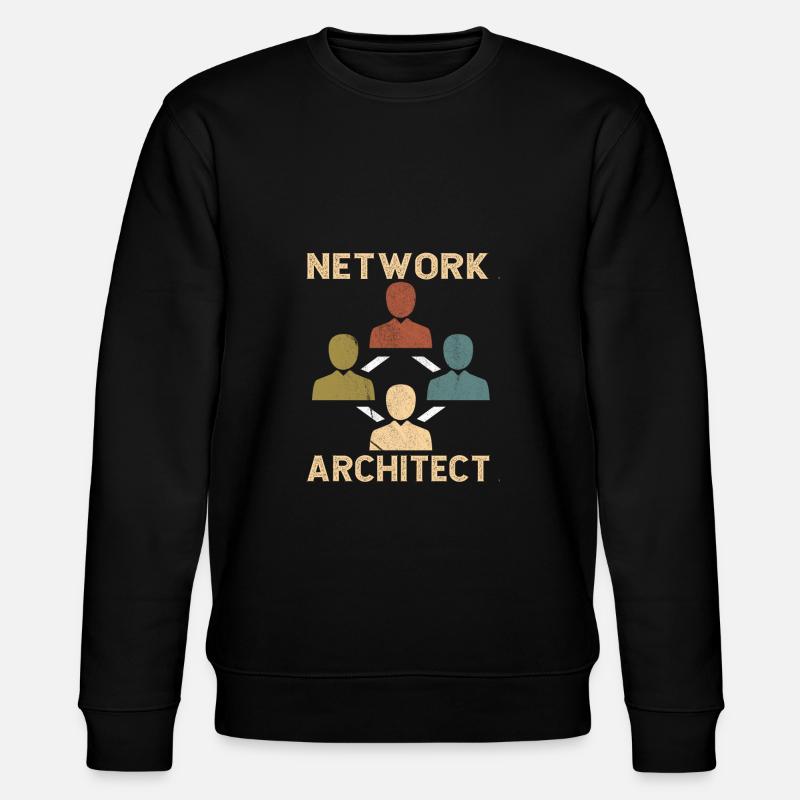 Network Engineer - Stanley/Stella Unisex Bio-Sweatshirt CHANGER  - Schwarz