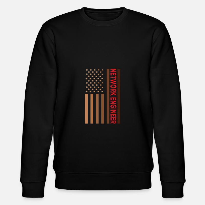 Network Engineer - Stanley/Stella Unisex Bio-Sweatshirt CHANGER  - Schwarz