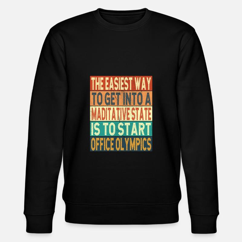 Büro - Stanley/Stella Unisex Bio-Sweatshirt CHANGER  - Schwarz