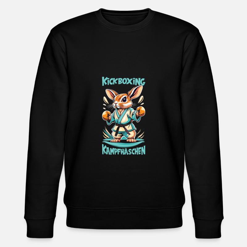 Kickboxen - Stanley/Stella Unisex Bio-Sweatshirt CHANGER  - Schwarz