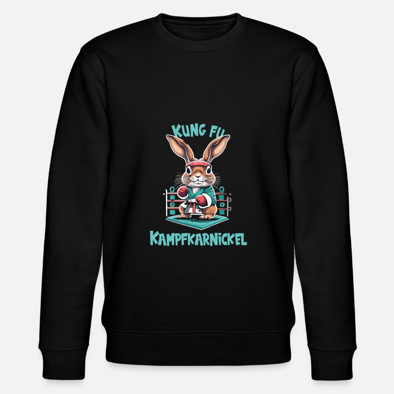 Kung Fu - Stanley/Stella Unisex Bio-Sweatshirt CHANGER  - Schwarz