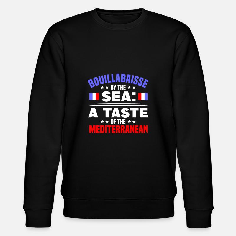 Französisches Essen - Stanley/Stella Unisex Bio-Sweatshirt CHANGER  - Schwarz