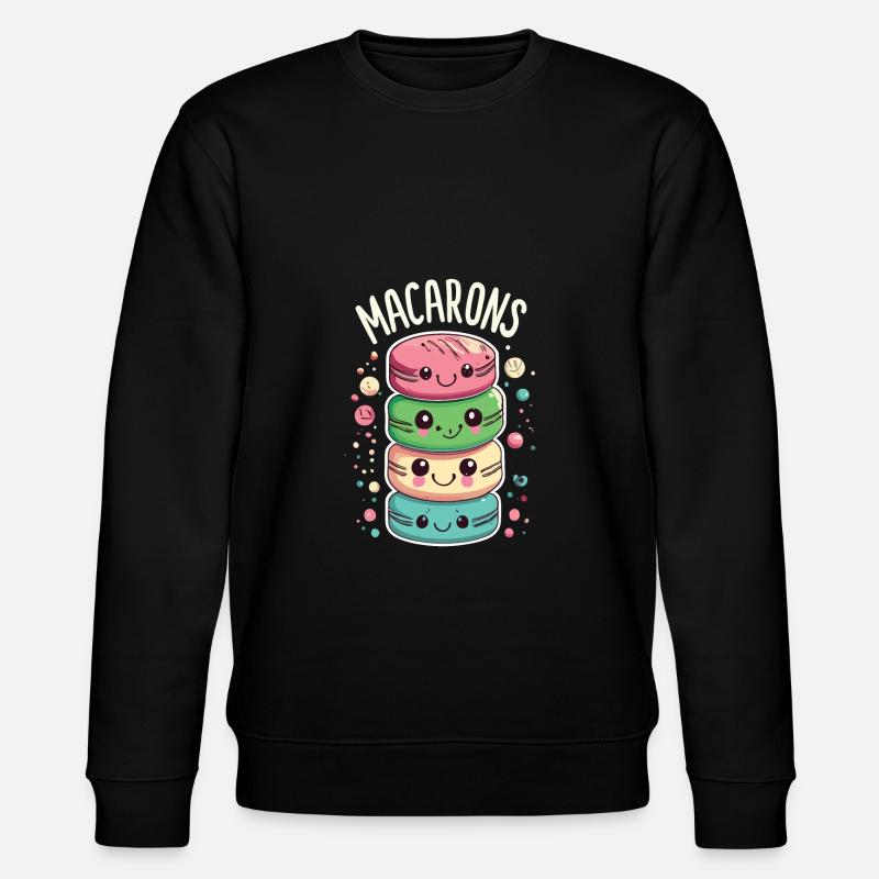 Französisches Essen - Stanley/Stella Unisex Bio-Sweatshirt CHANGER  - Schwarz