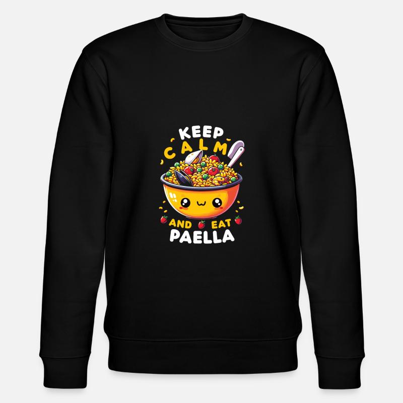 Spanisches Essen - Stanley/Stella Unisex Bio-Sweatshirt CHANGER  - Schwarz