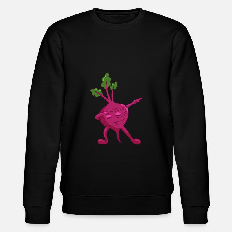 Dabbing beetroot - Stanley/Stella CHANGER Unisex Organic Sweatshirt - black