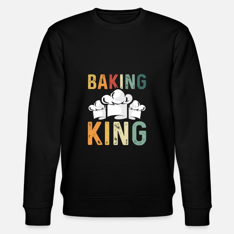 Backkönig Retro - Stanley/Stella Unisex Bio-Sweatshirt CHANGER - Schwarz