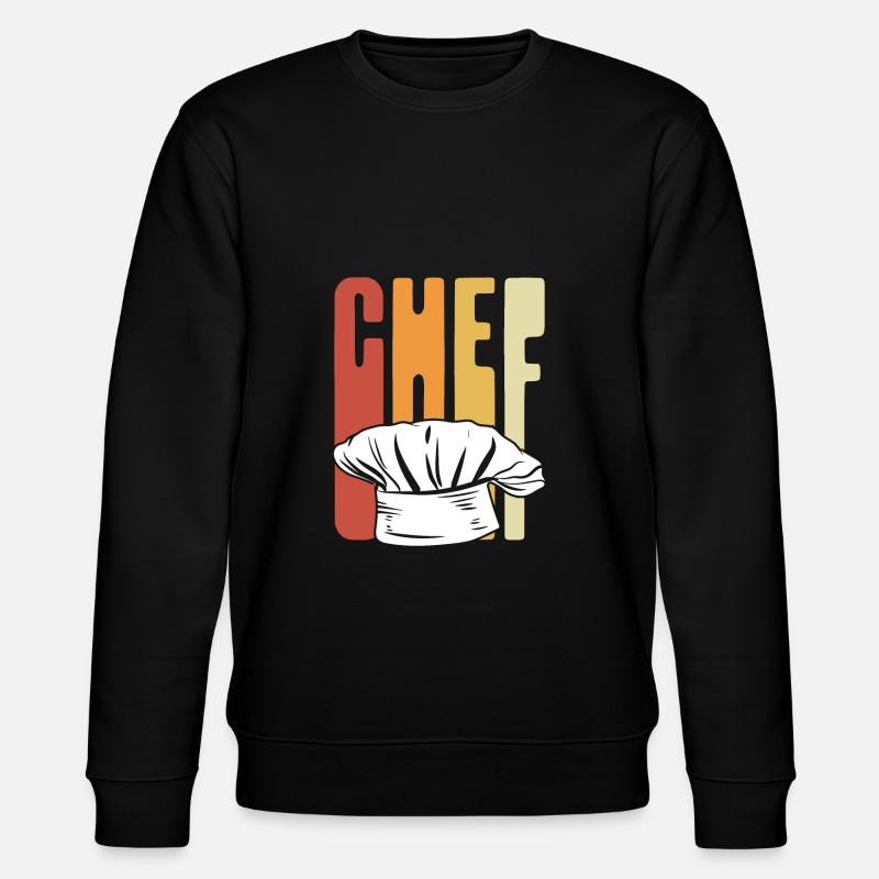 Chapeau de Chef Rétro - Sweat bio CHANGER Stanley/Stella Unisexe - noir