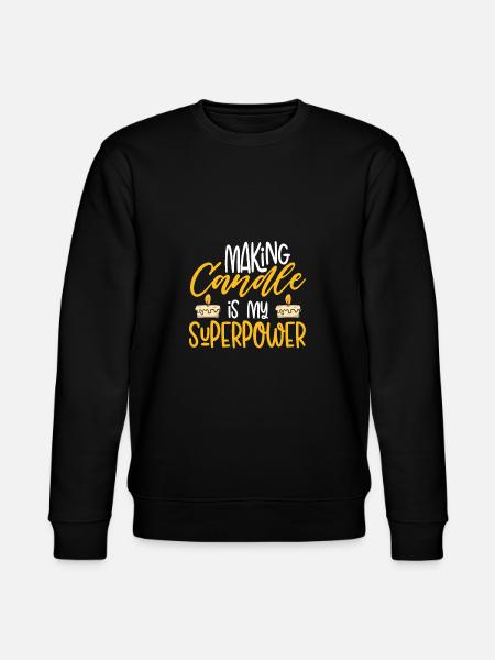 Making candle is my power - Stanley/Stella CHANGER Unisex Organic Sweatshirt - black
