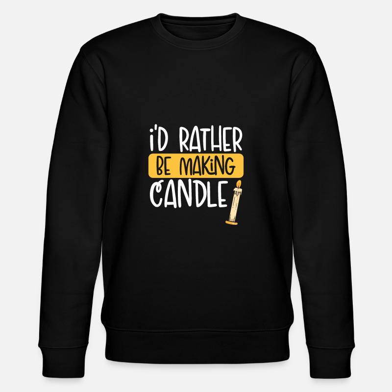 Better make a candle - Stanley/Stella CHANGER Unisex Organic Sweatshirt - black