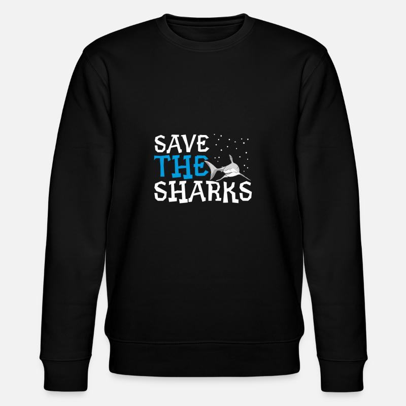 Sauvez les requins - Sweat bio CHANGER Stanley/Stella Unisexe - noir