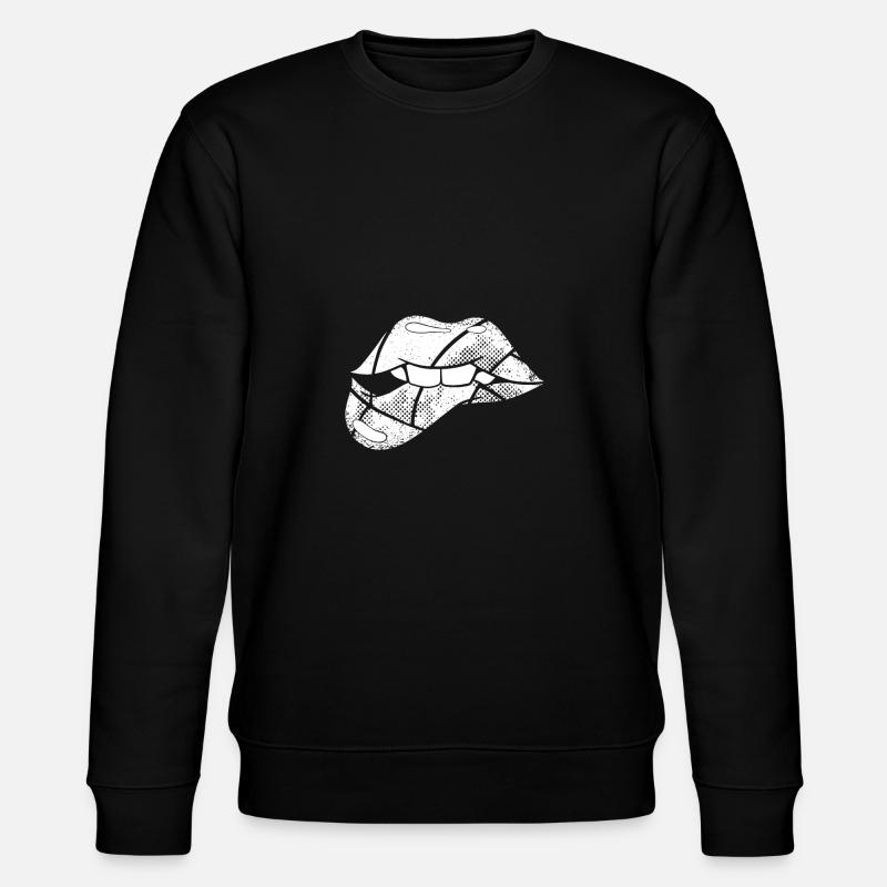 Bouche de volleyball - Sweat bio CHANGER Stanley/Stella Unisexe - noir