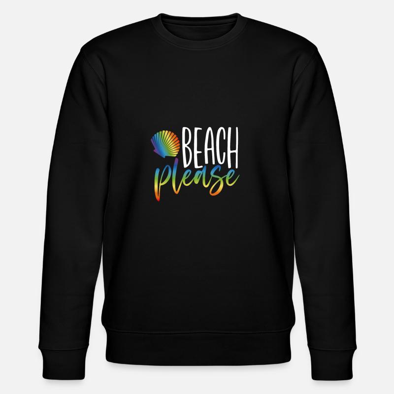 Beach Please - Stanley/Stella CHANGER Unisex Organic Sweatshirt - black