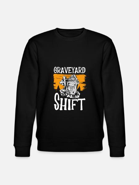 Halloween shift in the cemetery - Stanley/Stella CHANGER Unisex Organic Sweatshirt - black